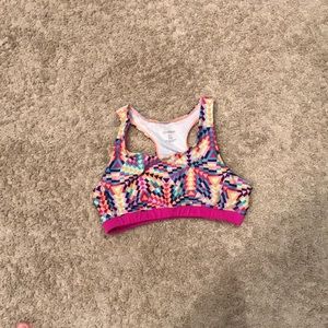 Girls sports bra